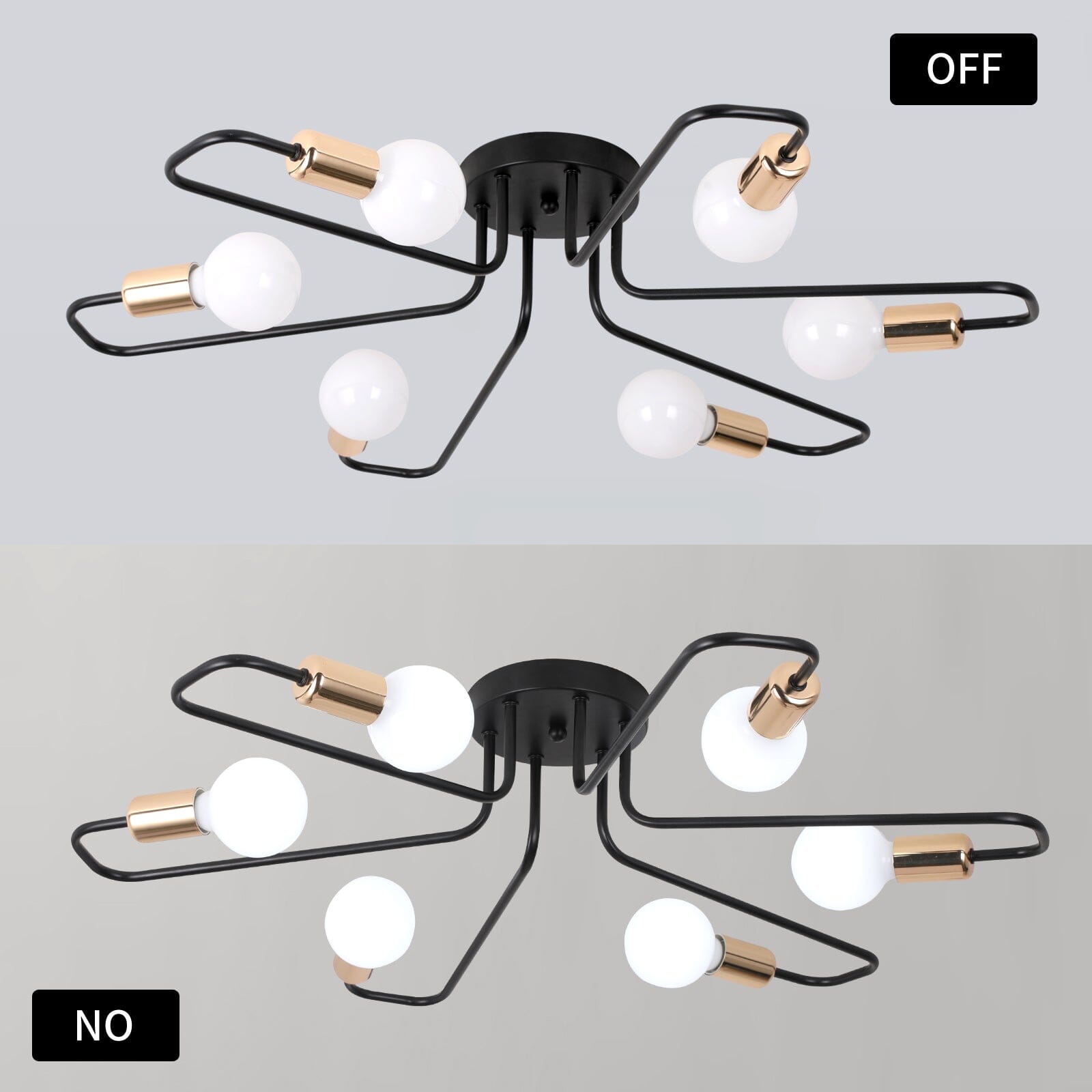 Asteri Eight-Bulb Dimmable Chandelier For Living Rooms And Offices