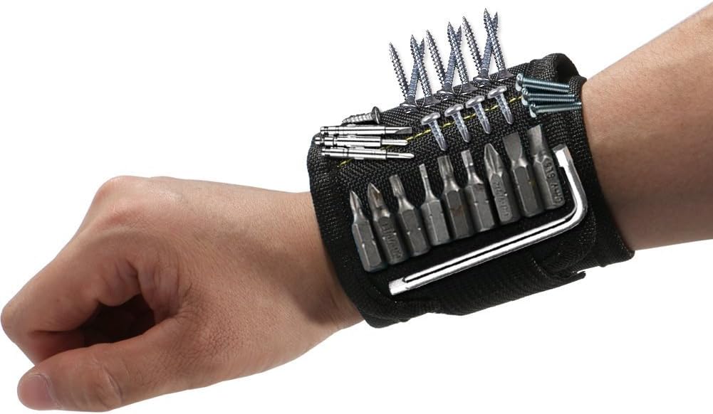 Magnetic Wristband Tool Holder – For Electricians, Handymen, and DIY Enthusiasts 🛠️🧲