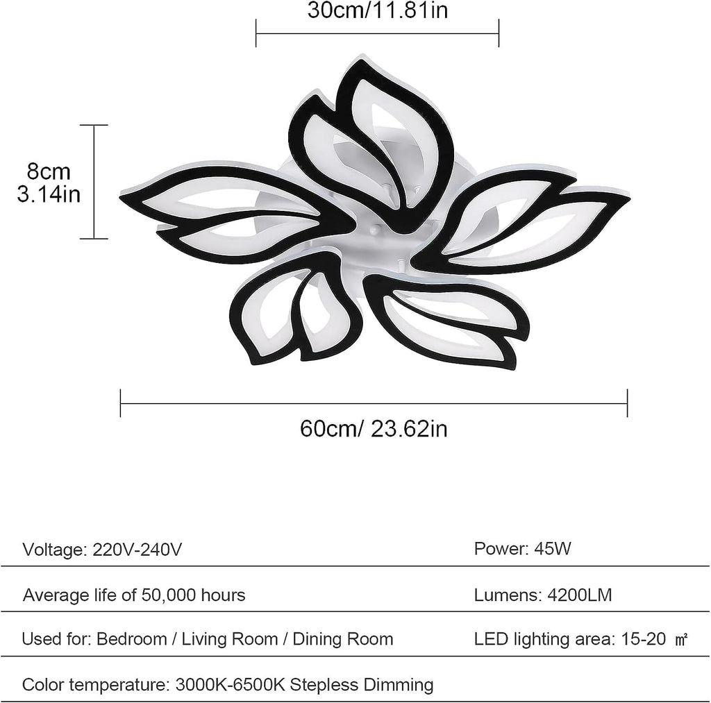Asteris Chandelier With Floral Silhouette For Modern Interiors