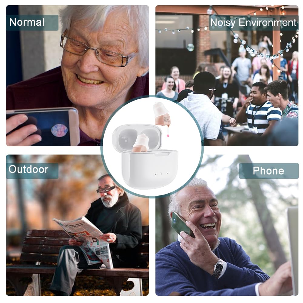 Advanced 16-Channel Digital Hearing Aids: Rechargeable and Invisible