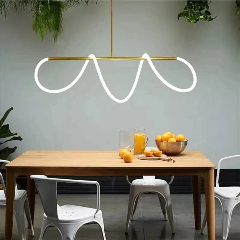 Novais Spiral Pendant Light For Modern Interiors With LED Glow