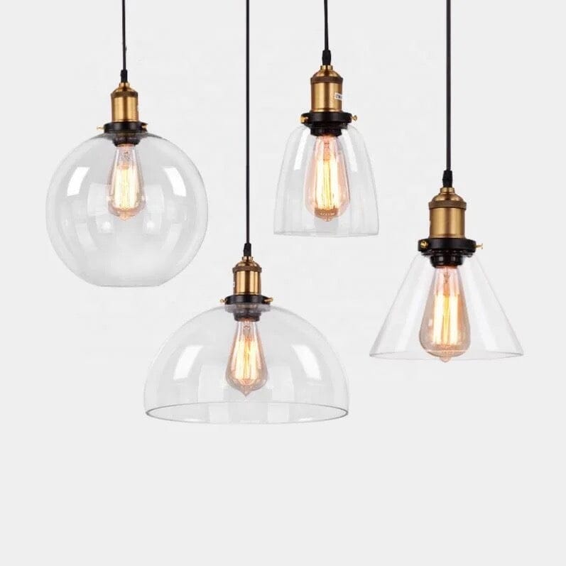 NovaLyn Retro Glass Pendant Lights for Modern Living Rooms