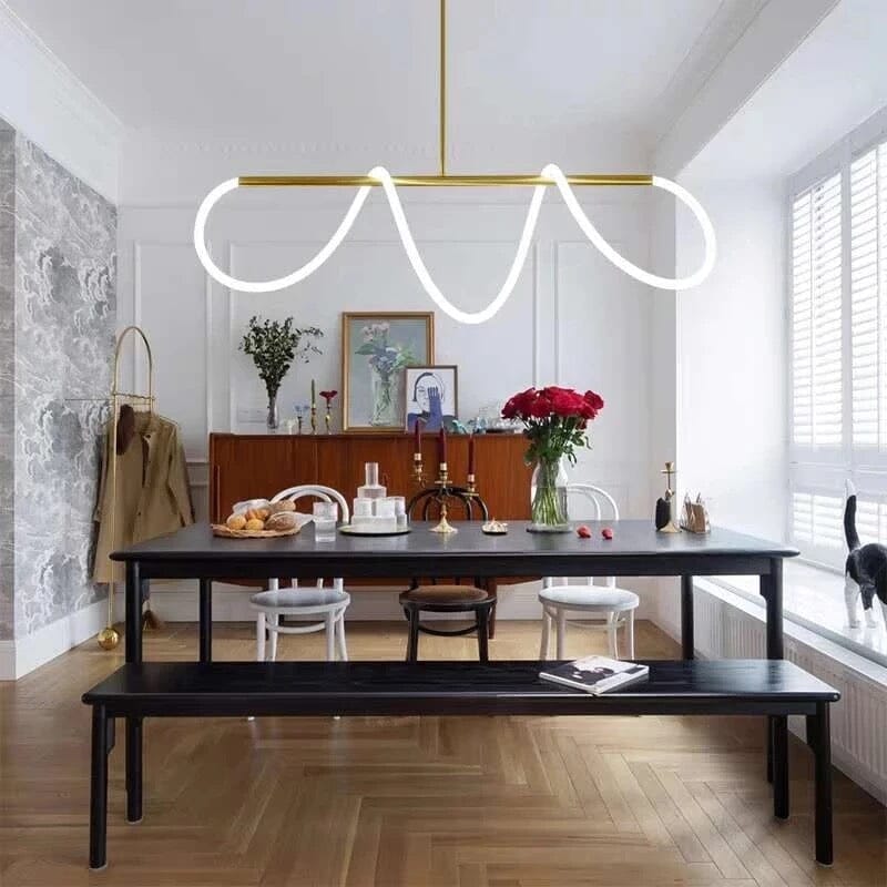 Novais Spiral Pendant Light For Modern Interiors With LED Glow