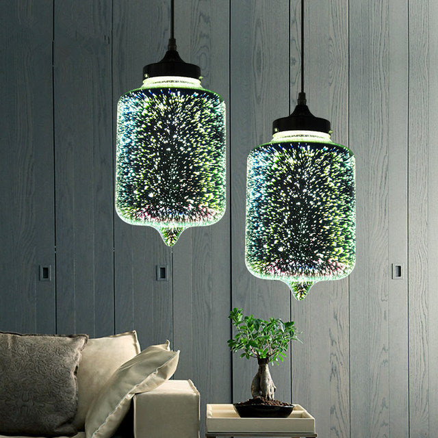 Luminara Nebula Pendant Light Crafted From Sustainable Glass Stone