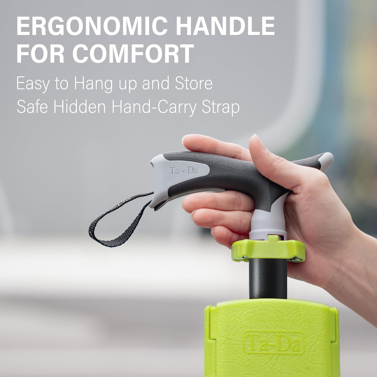 Ta-Da™ シートスティック – 移動中の快適さを高める座席一体型の実用的なハイキングスティック