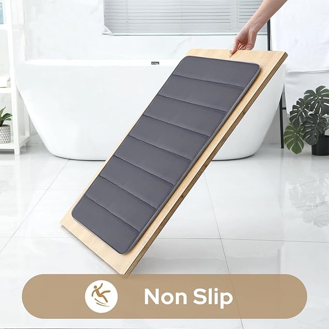 Memory Foam Non Slip Bath Mat - 3pcs Set