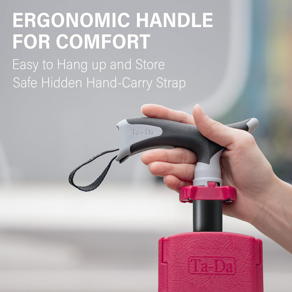 Ta-Da™ シートスティック – 移動中の快適さを高める座席一体型の実用的なハイキングスティック