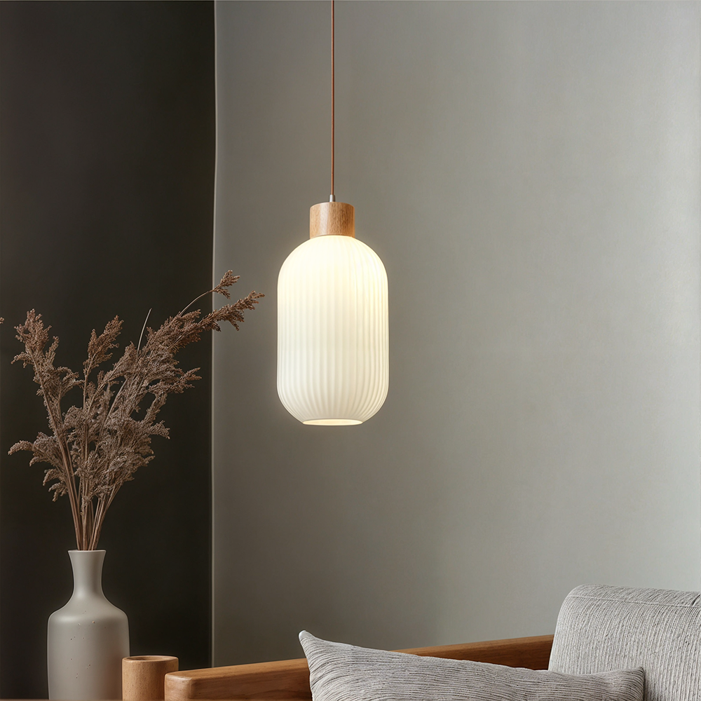 NovaGlaze Glass Stone Ceiling Light With Iron Finish by Ardent Studio