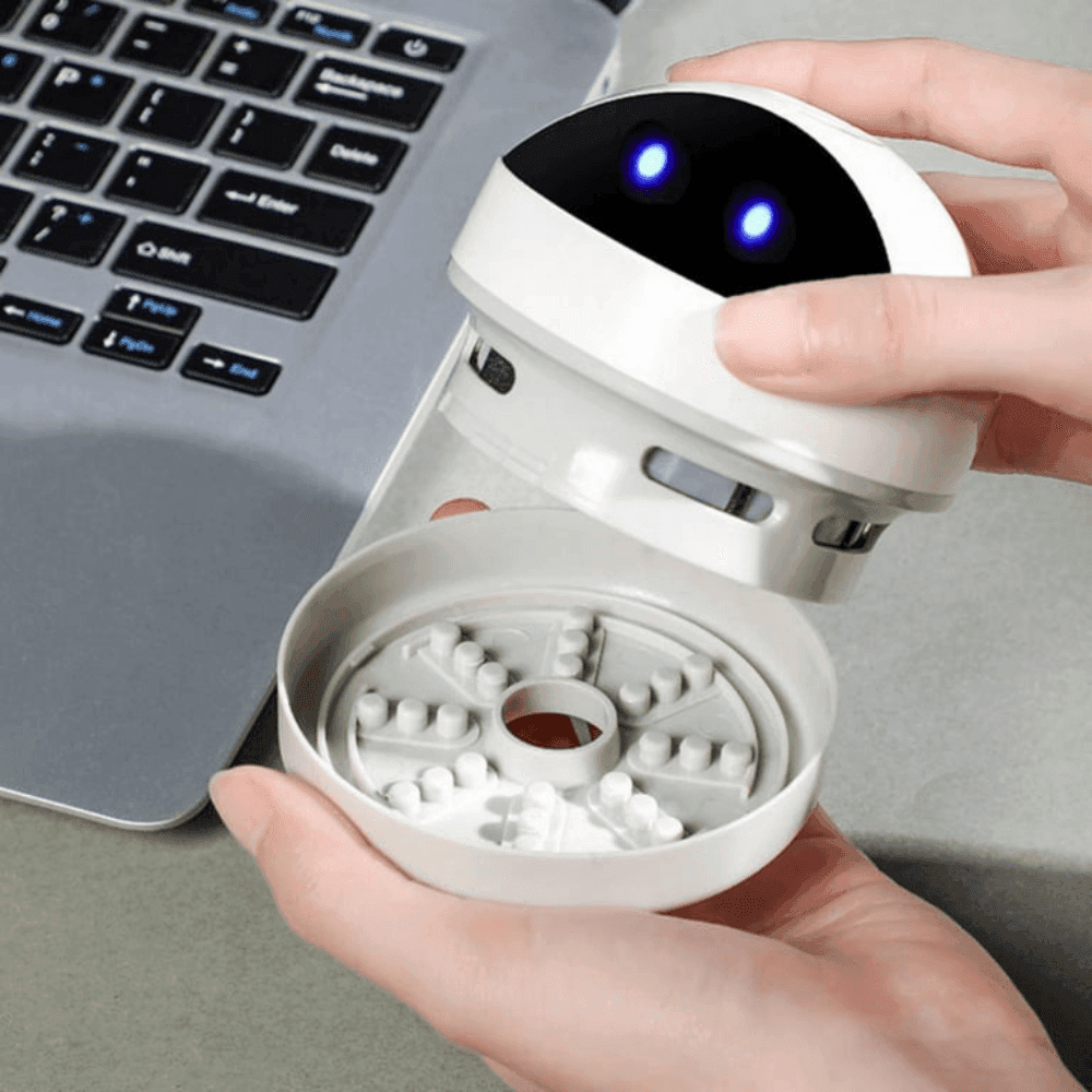 Kompaktní mini stolní vysavač – USB dobíjecí robot pro snadné čištění prachu