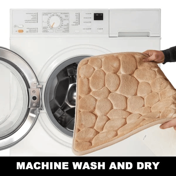 Cobblestone preget baderomsmatte