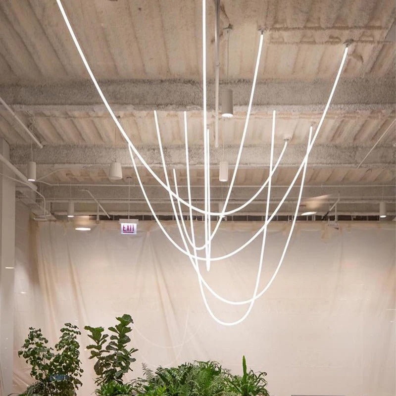 Lyria Loop Pendant Light on Chain with Dimmable LED