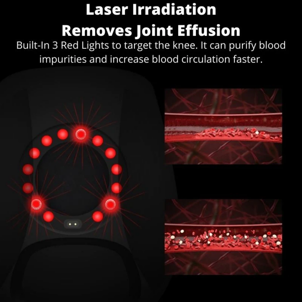 Rechargeable Knee Massager- Red Light Knee Pain Relief Massager