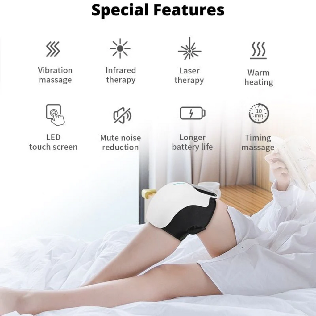 Rechargeable Knee Massager- Red Light Knee Pain Relief Massager