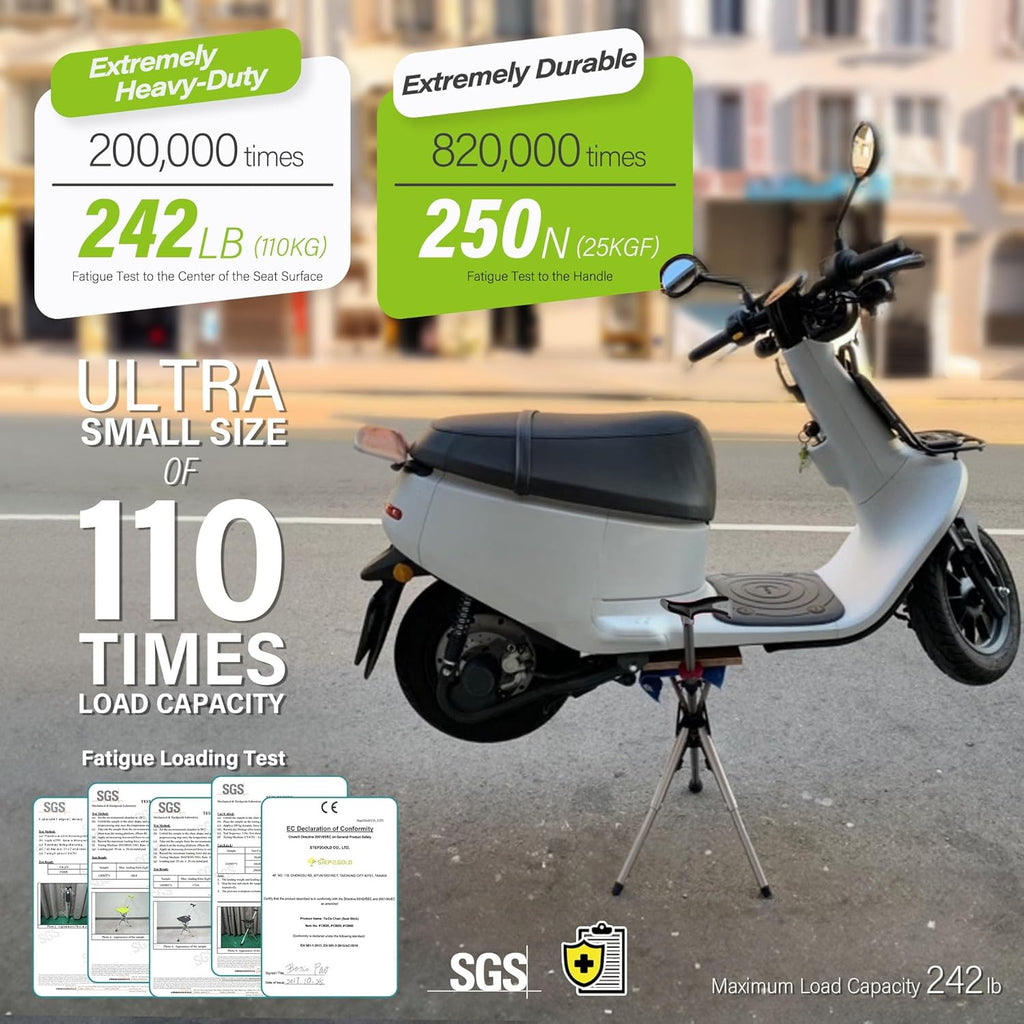 Ta-Da™ シートスティック – 移動中の快適さを高める座席一体型の実用的なハイキングスティック