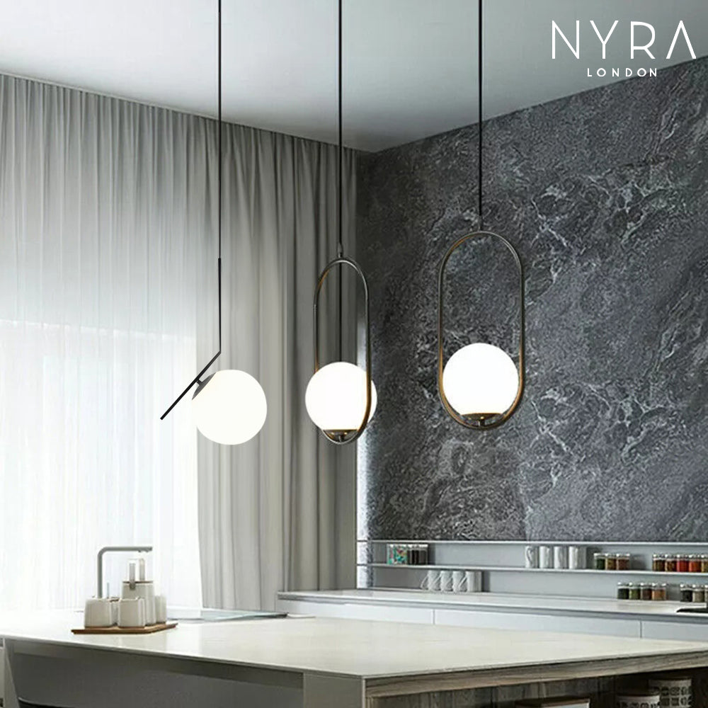 NovaLume gömb függeszték opálüveg diffúzorral