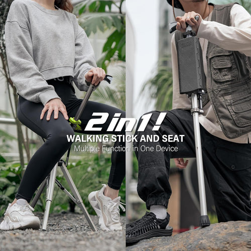 Ta-Da ™ Seat Stick – The practical hiking stick with integrated seat for more comfort on the go