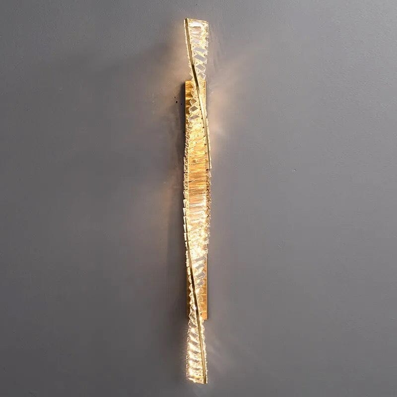 Aurora Crystal LED Wall Lamp in Stainless Steel Finish