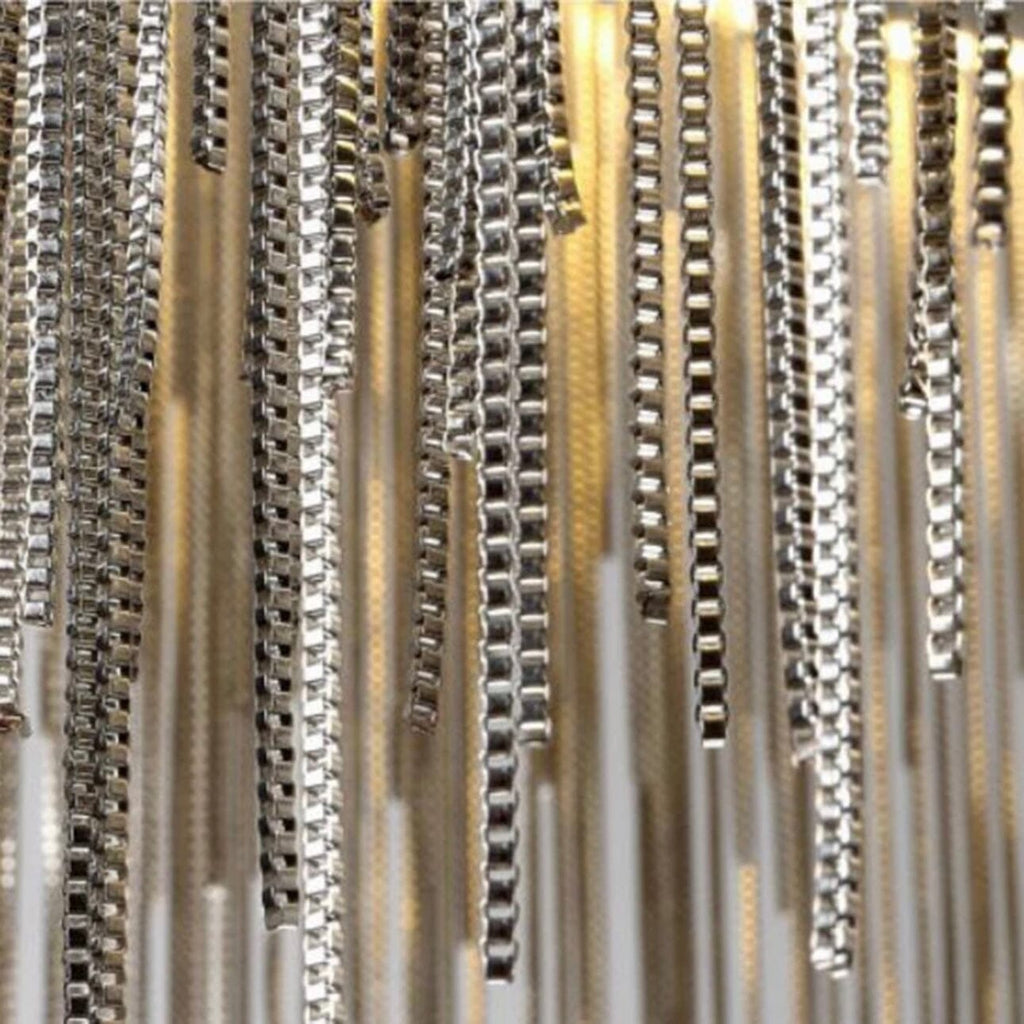 Asterra Nordic Circular Tassel Chain Chandelier for Modern Interiors