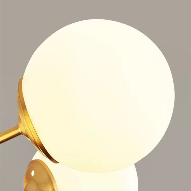 Nyra Opaline Chandelier Nordic Inspired Iron And Glass Fixture