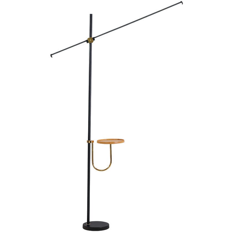 Nordell Linear Floor Lamp With Side Table Premium Scandinavian Minimalist Style