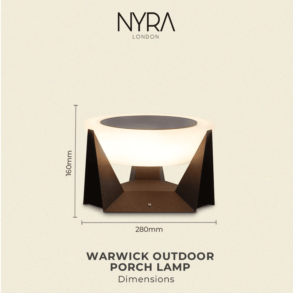 Silvyr Outdoor Solar Porch Light Nordic Inspired Wall Lamp