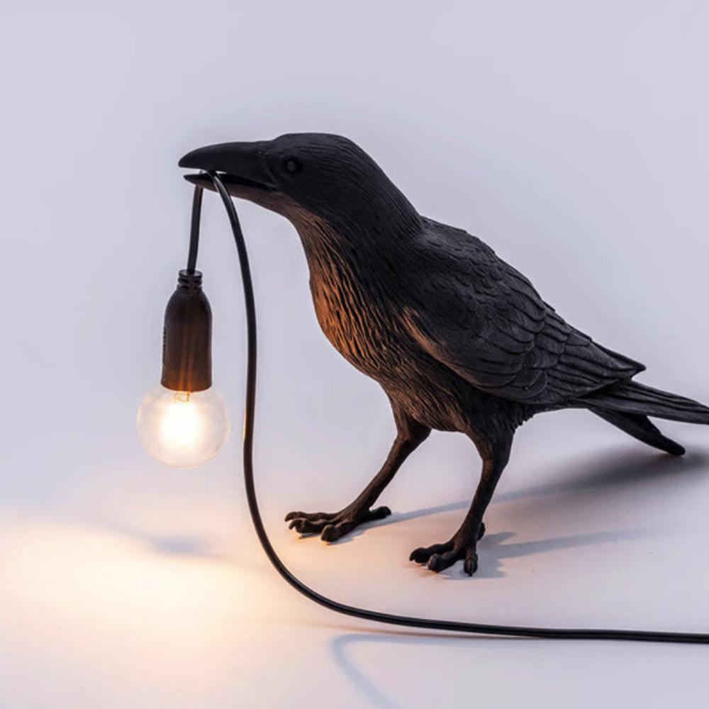 Noxara Raven Gothic Lamp For Dark Decor Accent Lighting