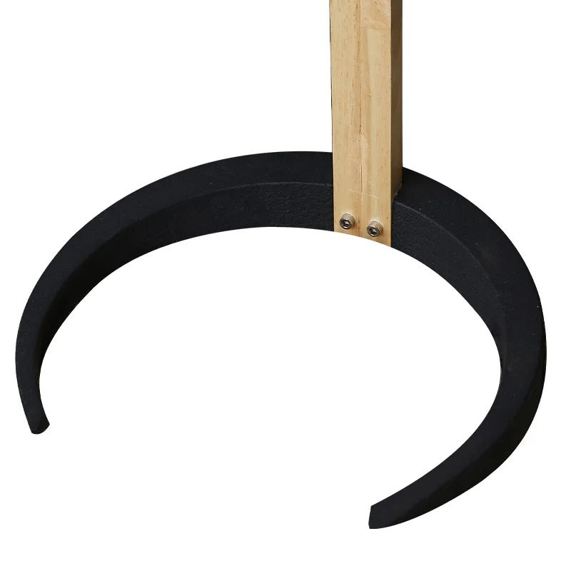 Fernhaven Floor Lamp With Beech Wood Frame And Linen Shade