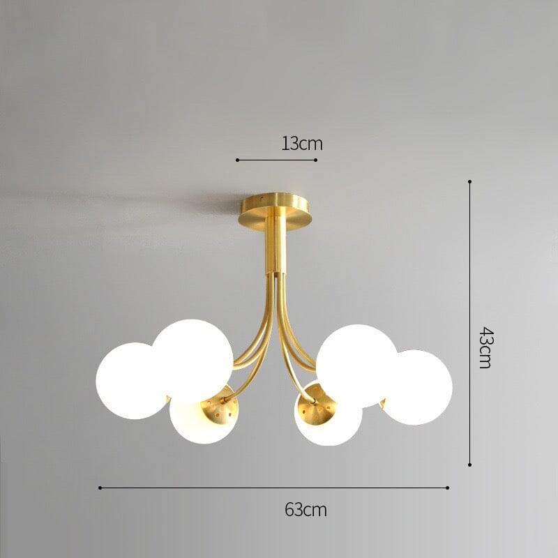 Aurea Amber Glass Pendant Light With Soft Warm Illumination