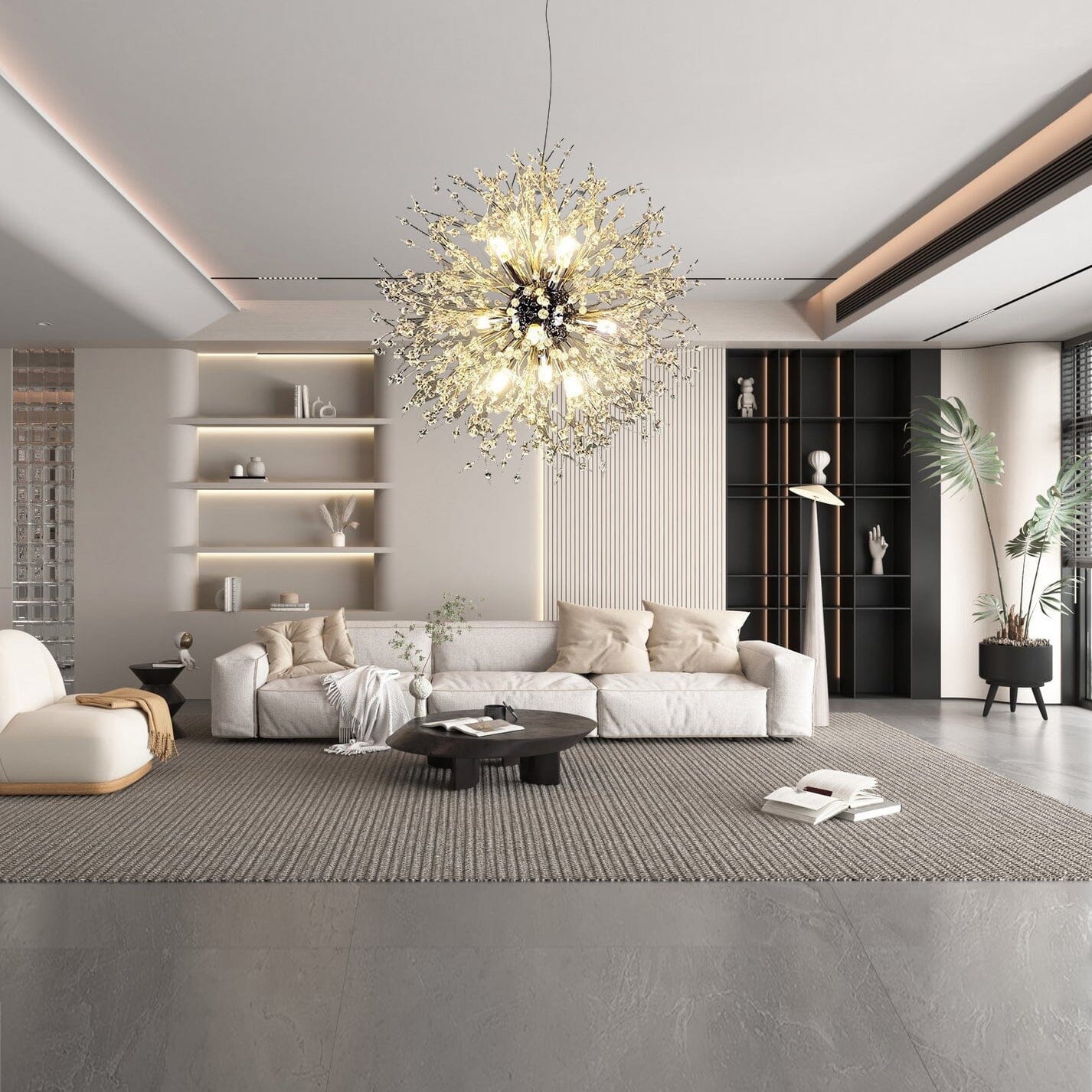 Moderne Paardenbloem Kristallen Hanglamp