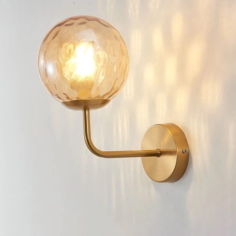 Ball Wall Light by Liora Minimalist Iron Fixture With Warm Glow