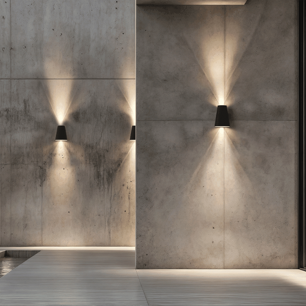 SolaraLume utendørs solcelledrevet LED-vegglampe for stier, terrasser, hager