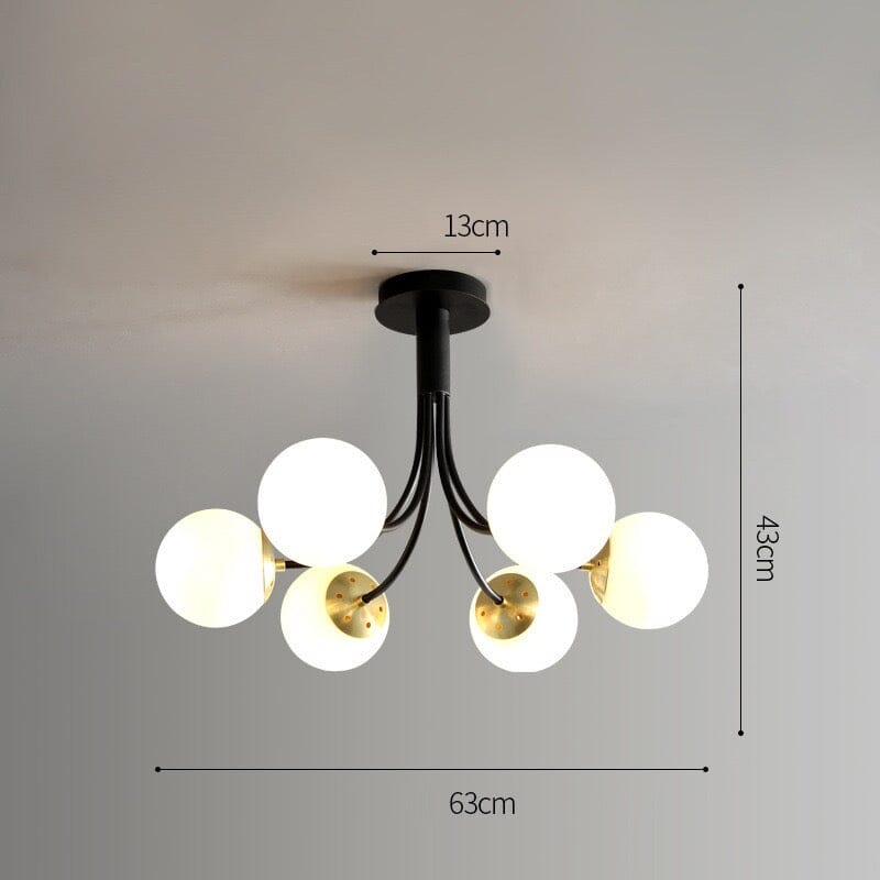 Aurea Amber Glass Pendant Light With Soft Warm Illumination