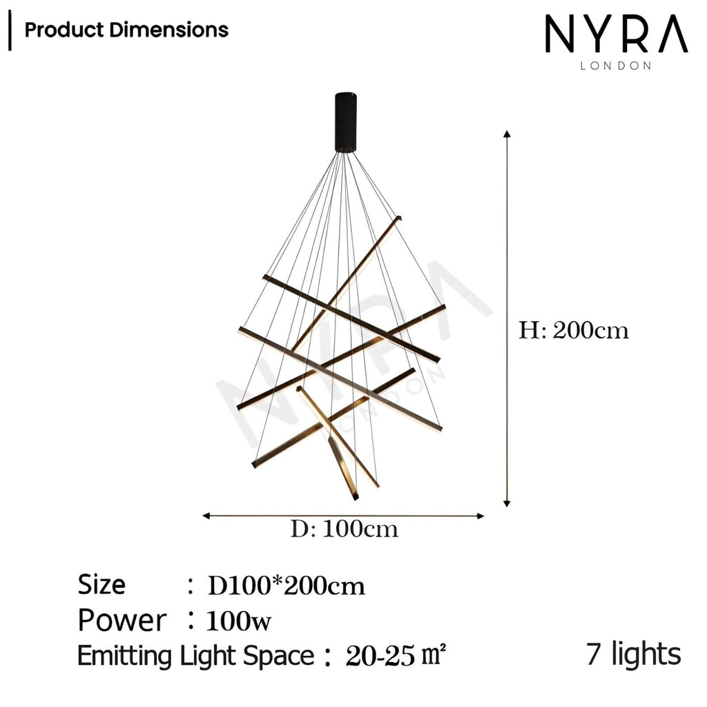 Alvora | Contemporary Duplex Chandelier