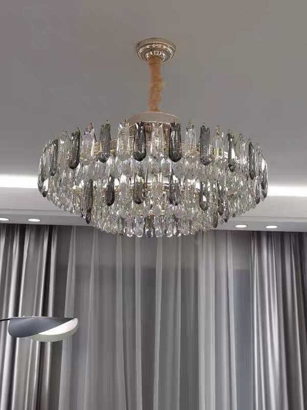 Lumistra Signature Crystal Ceiling Light In Gold Or Chrome With K9 Crystals