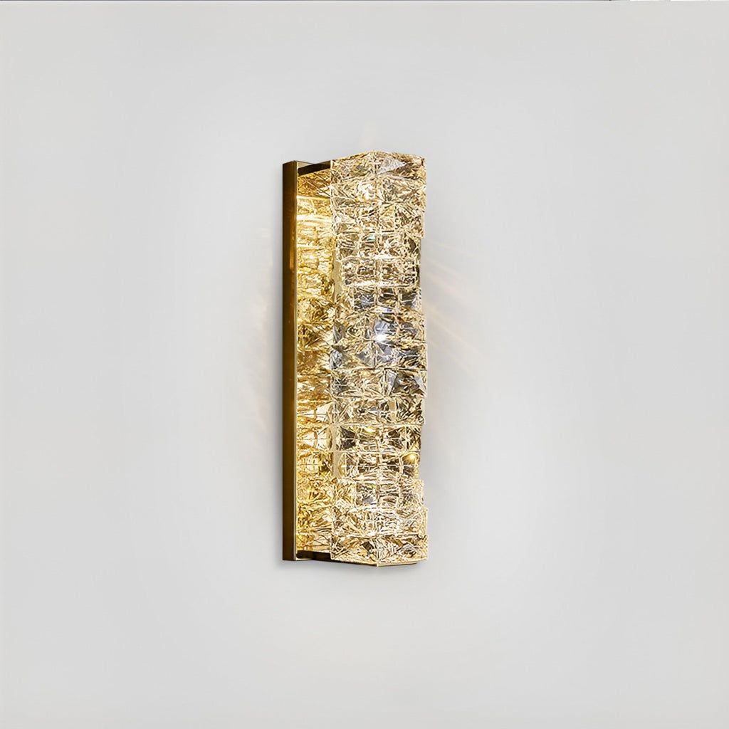 Lyra Wall Lamp in Stainless Steel with Crystal Accents, 3 Color Temperatures