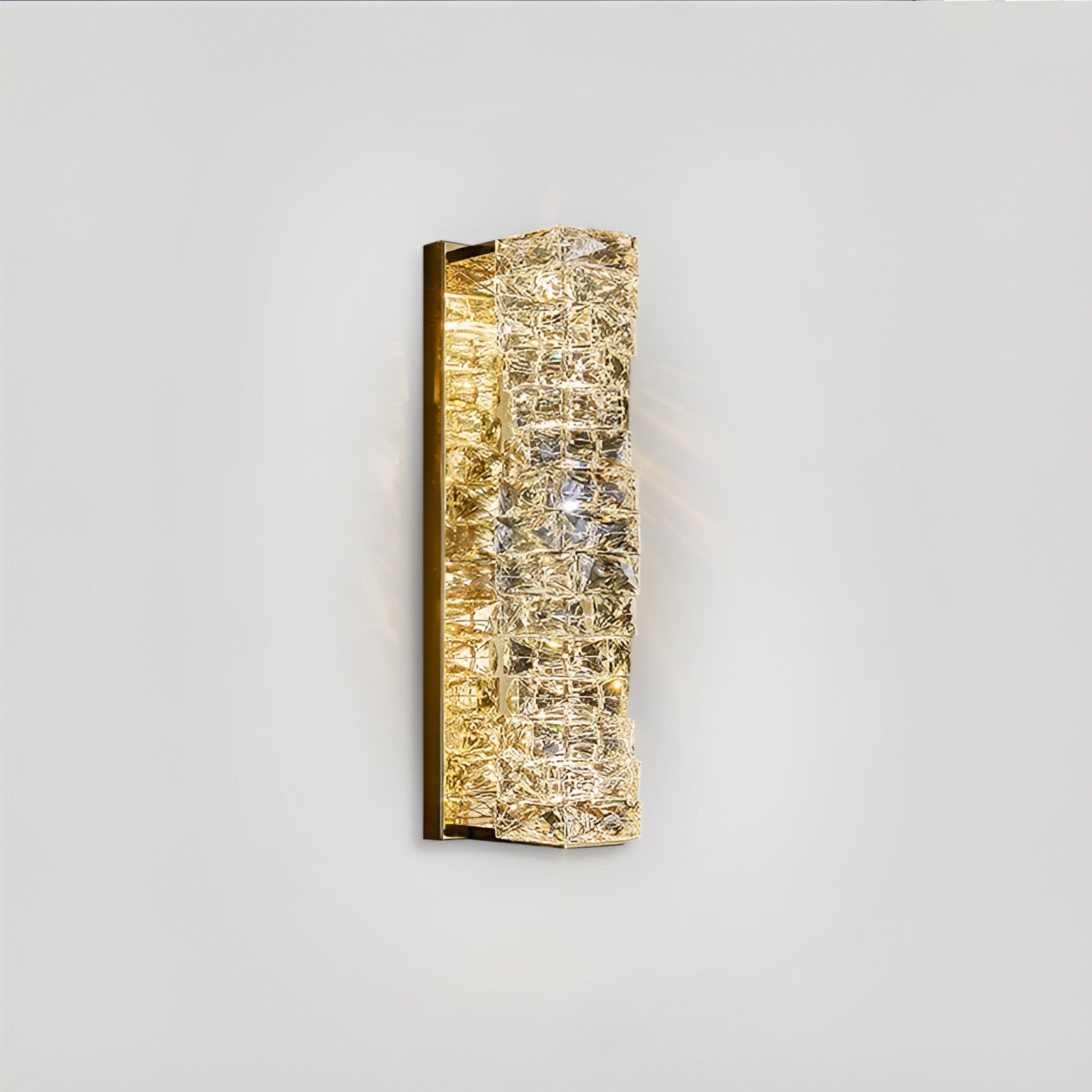 Lyra Wall Lamp in Stainless Steel with Crystal Accents, 3 Color Temperatures