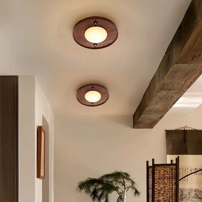 Nyra | Walnut Arch LED Wall Light For Modern Interiors