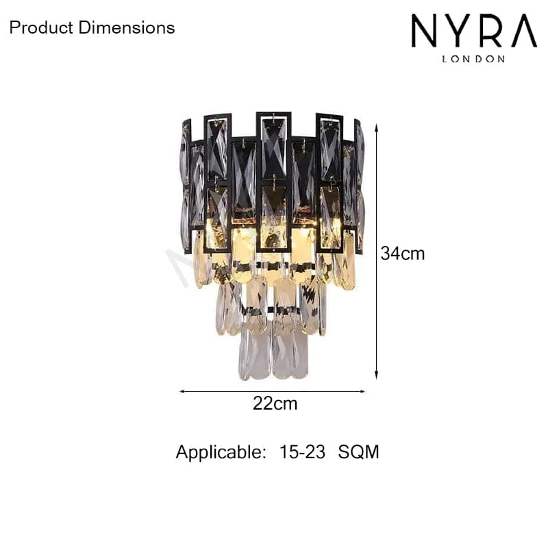Lunara Crystal Wall Sconces For Modern Interiors Home Decor