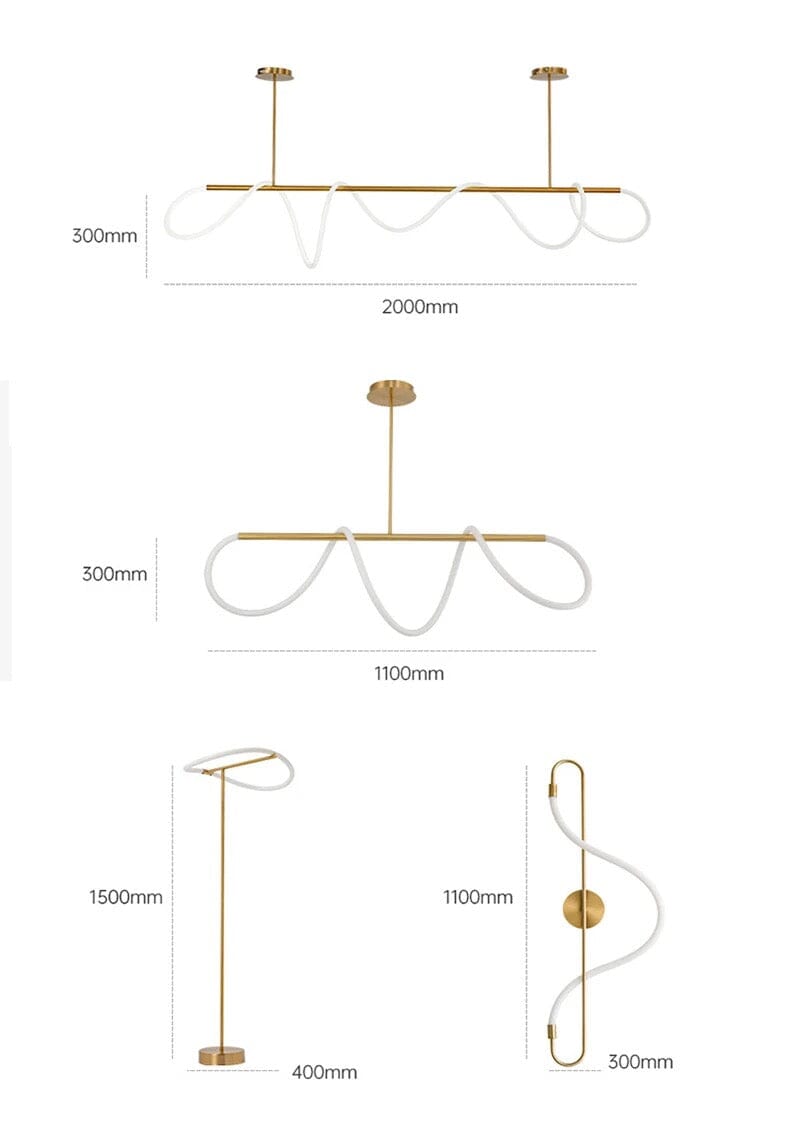 Novais Spiral Pendant Light For Modern Interiors With LED Glow