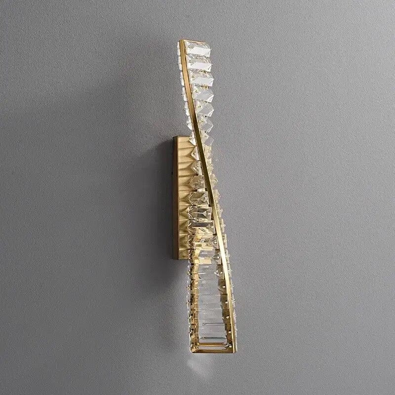 Aurora Crystal LED Wall Lamp in Stainless Steel Finish