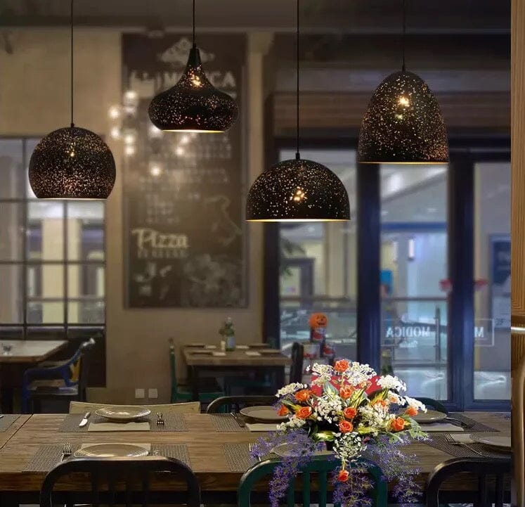 Arcora Retro Pendant Lamp Round Metal Ceiling Light