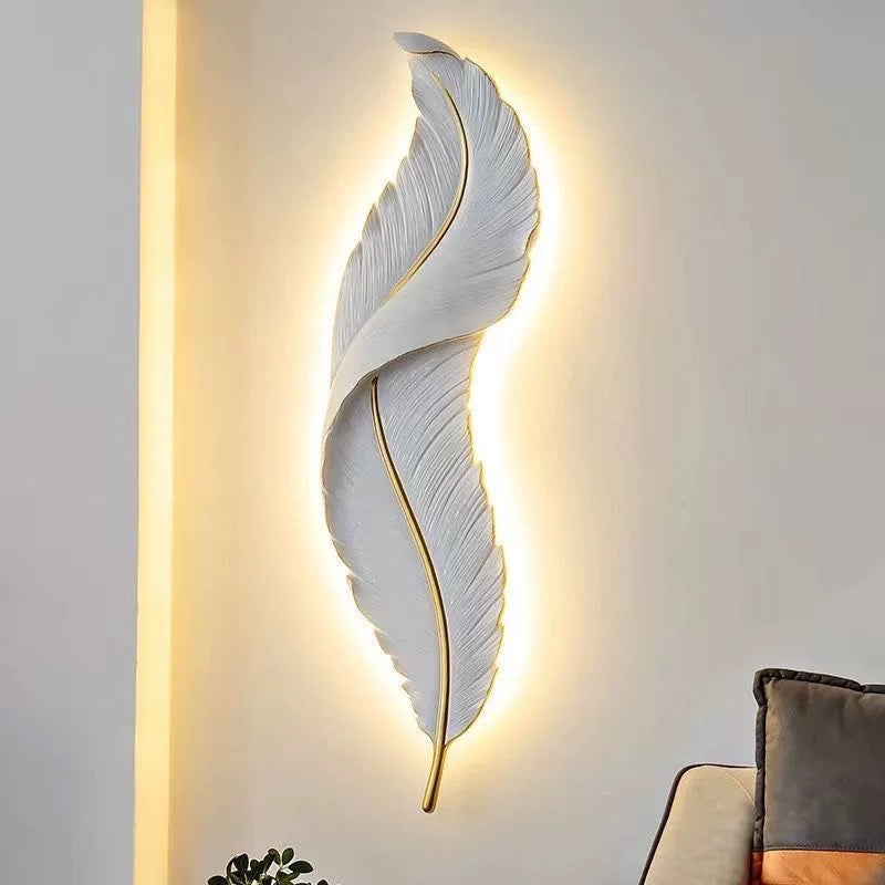 NyraFeather LED Wall Light Nordic Decorative Wall Lamp For Living Areas