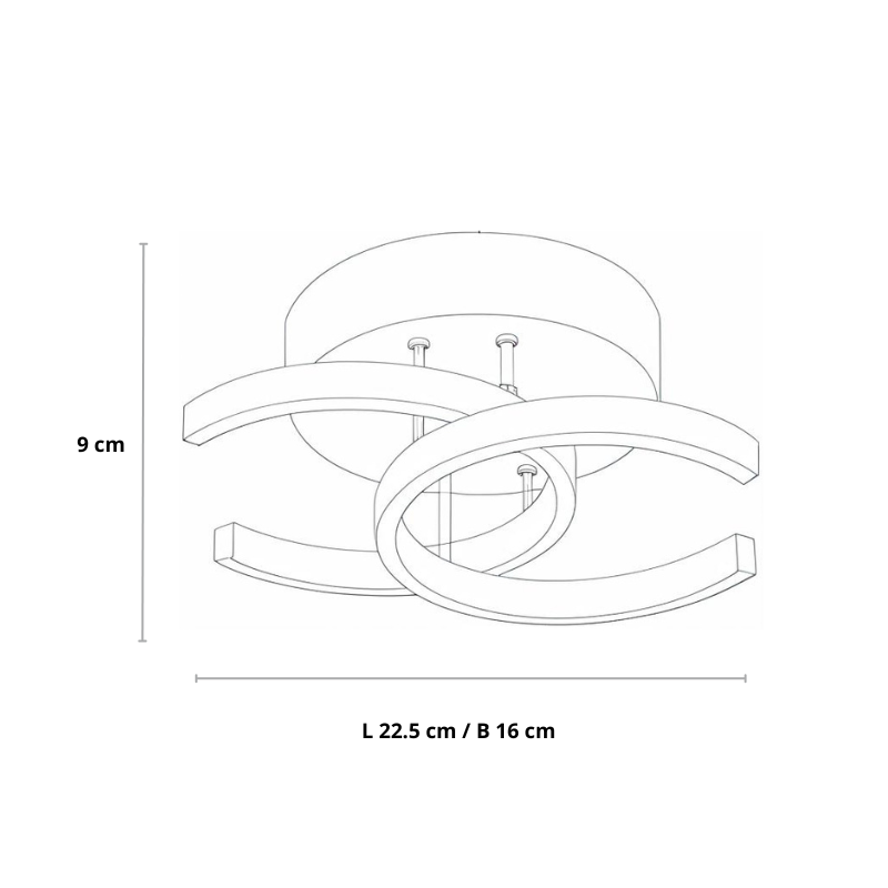 Acantha - Moderne LED taklampe