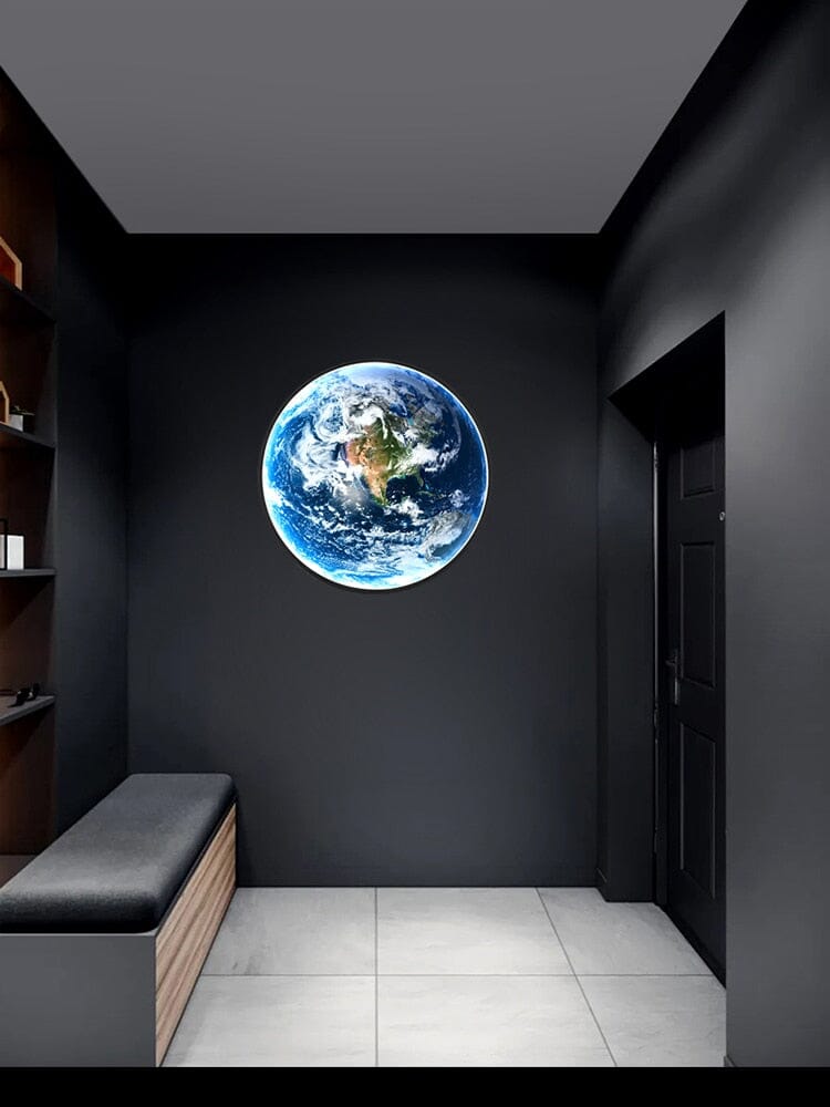 Liora Globe LED Wall Lamp With Acrylic Shade And Iron Frame