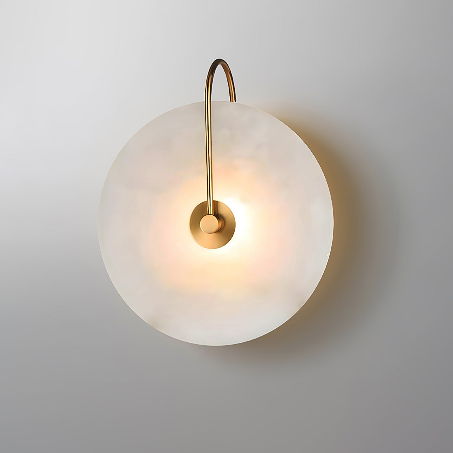Alabaster LED vegglampe