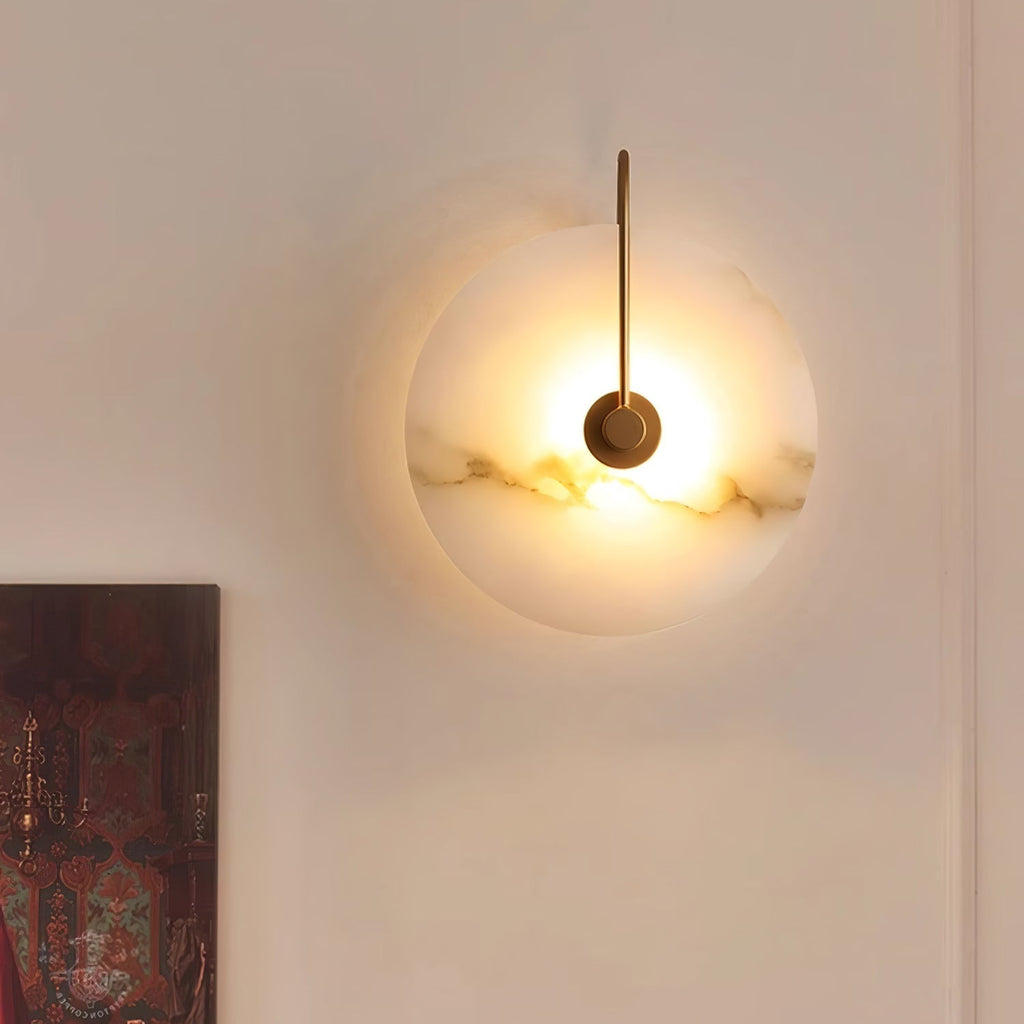 Alabaster LED vegglampe