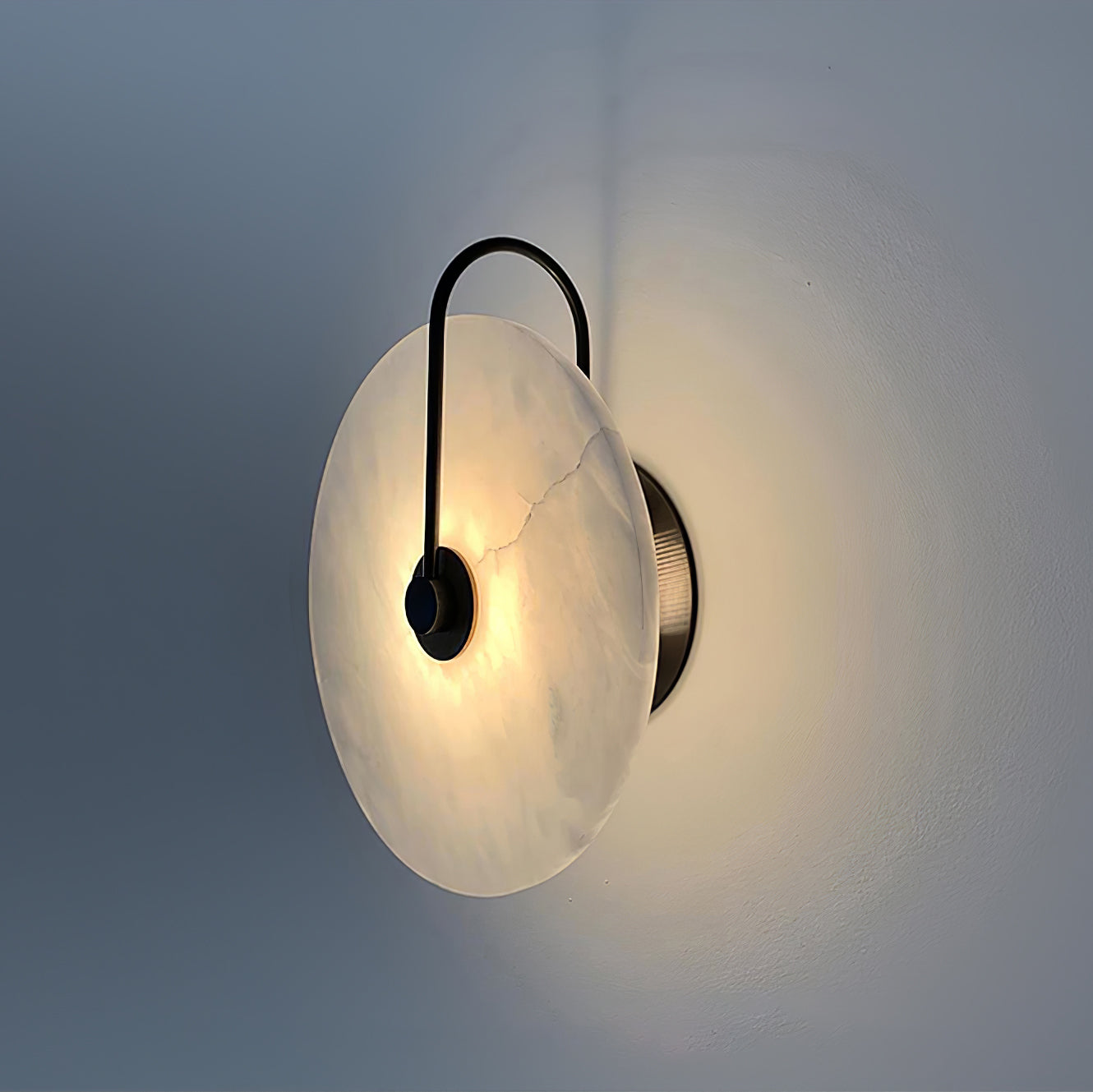 Alabaster LED vegglampe