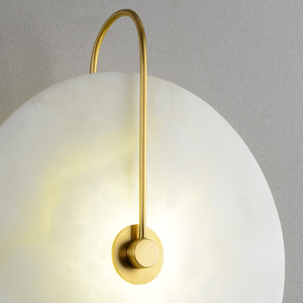 Alabaster LED vegglampe