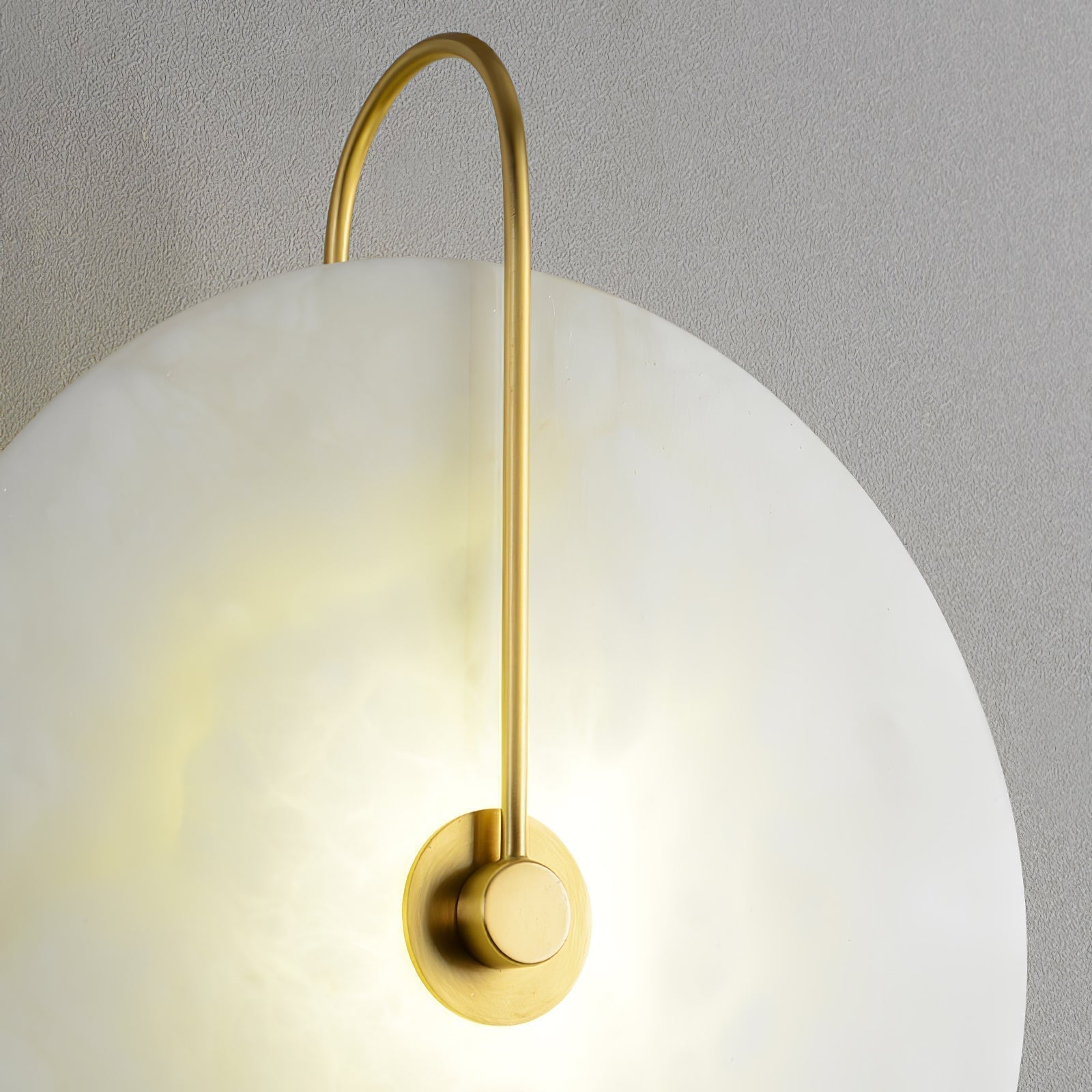 Alabaster LED vegglampe