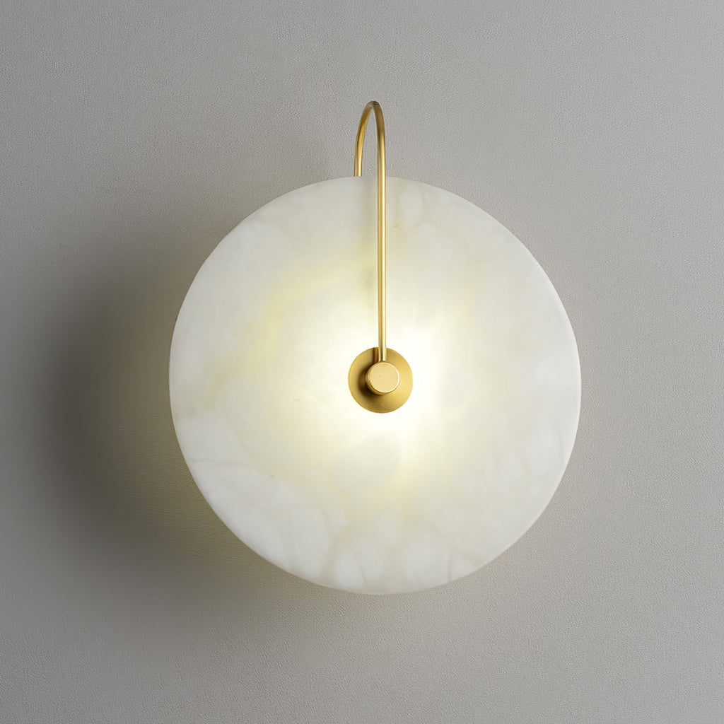 Alabaster LED vegglampe